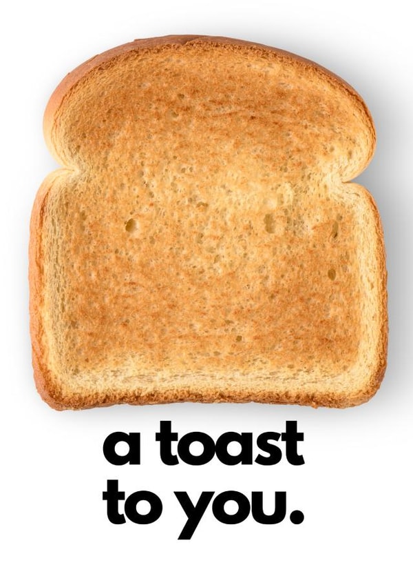 Funny Congratulations Card - A Toast to You created by Georgia