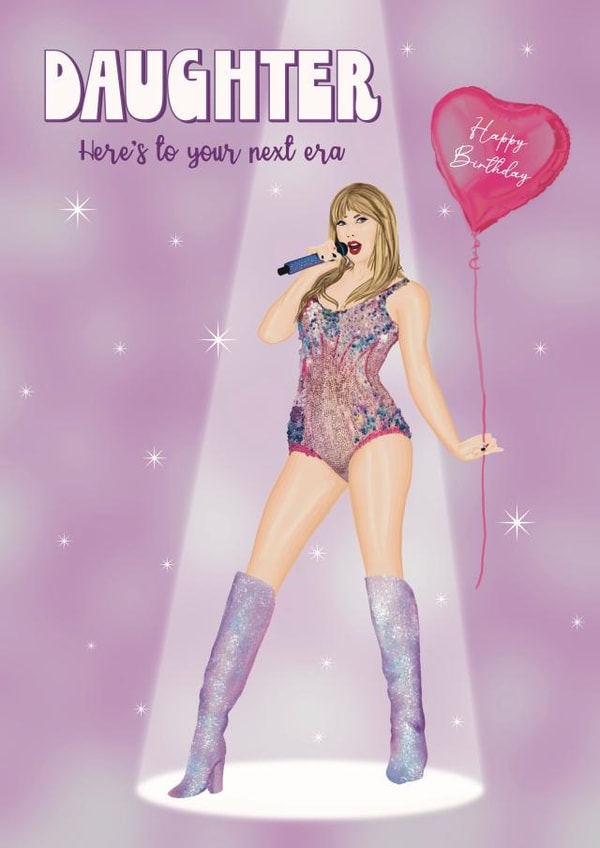 Fun Birthday Card - Taylor Swift - for Daughter created by Choo Choo