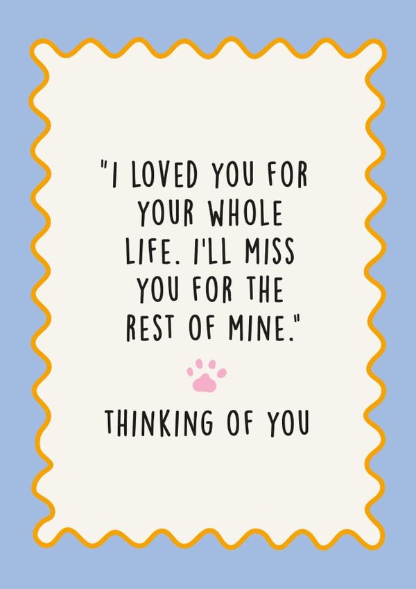 Heartfelt Sympathy Card - Pet Loss - Dog - Cat created by Kind of Simple Designs