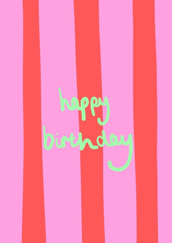 cute colourful birthday card for friends and family to celebrate in style created by Really Friendly Prints