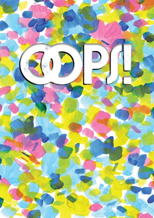 Oops! - Bold Typography and Bright Pattern created by Rebecca Prinn