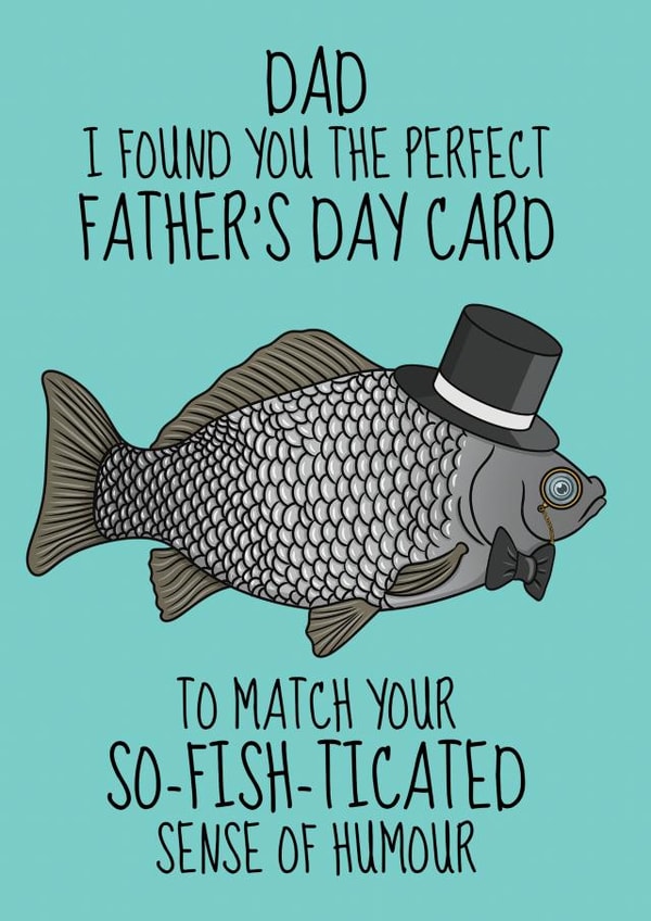 Funny Father's Day Card - For A Dad With A Sophisticated Sense Of Humour created by @Cupsie's Creations