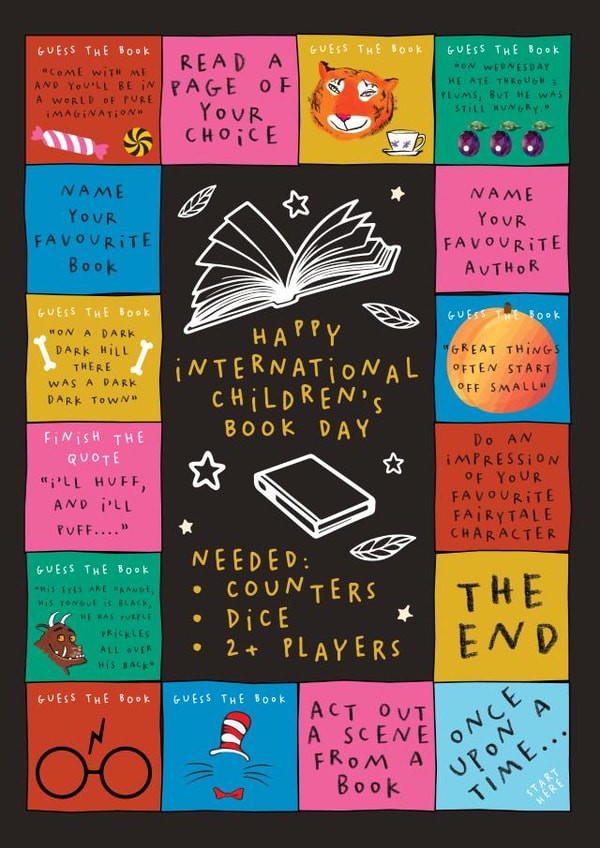 Happy International Children's Book Day Card - Favourite Books Game created by AbiGoLucky