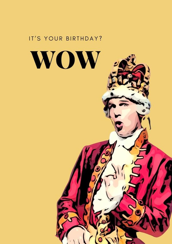 Funny Birthday Card for Hamilton Lovers. created by Josh Andy