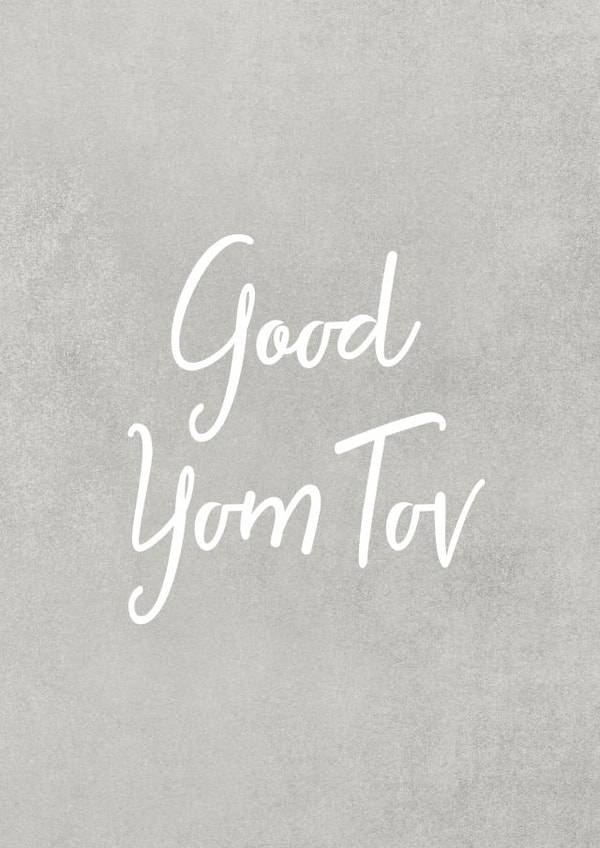 Classic Faith Card - Good Yom Tov created by Mazeltov Greetings