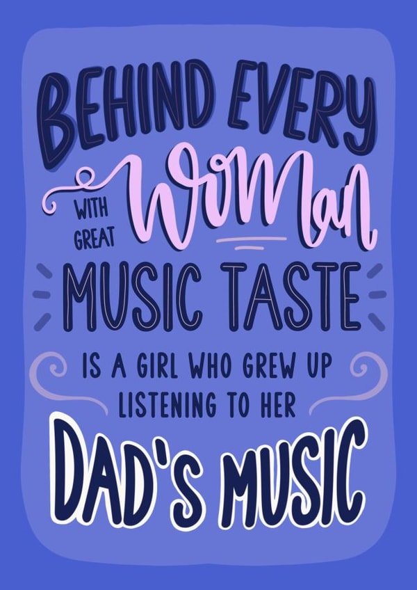 Heartfelt Father's Day Card - Grew Up with Dad's Music created by Dolli Does Design