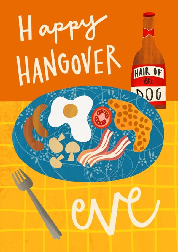Funny Birthday Card - For Him - Hangover Eve created by AbiGoLucky