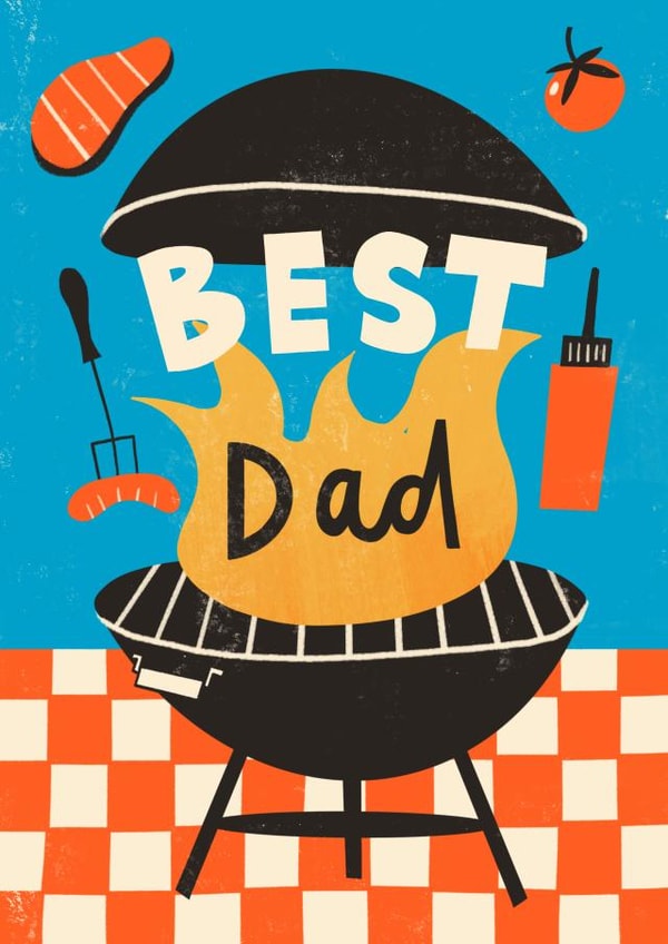 Birthday/Father's Day Card - Best Dad - BBQ created by AbiGoLucky