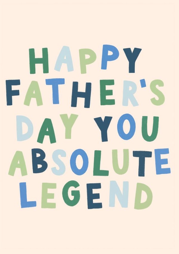 Fun Father's Day Card - Absolute Legend created by Lydia Southgate
