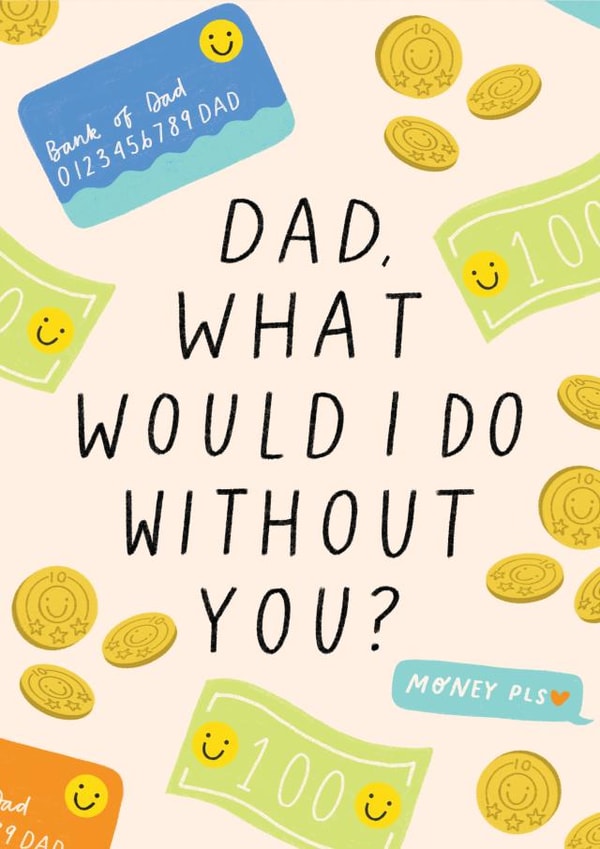 Cheeky Father's Day Card - Bank of Dad created by Lydia Southgate