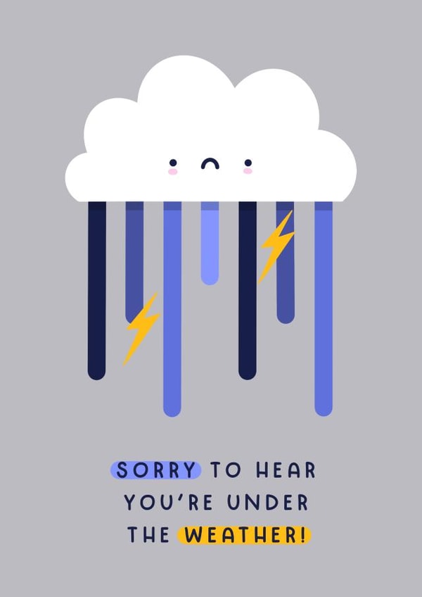 Under the Weather - Get Well Soon Card created by Joanne Hawker