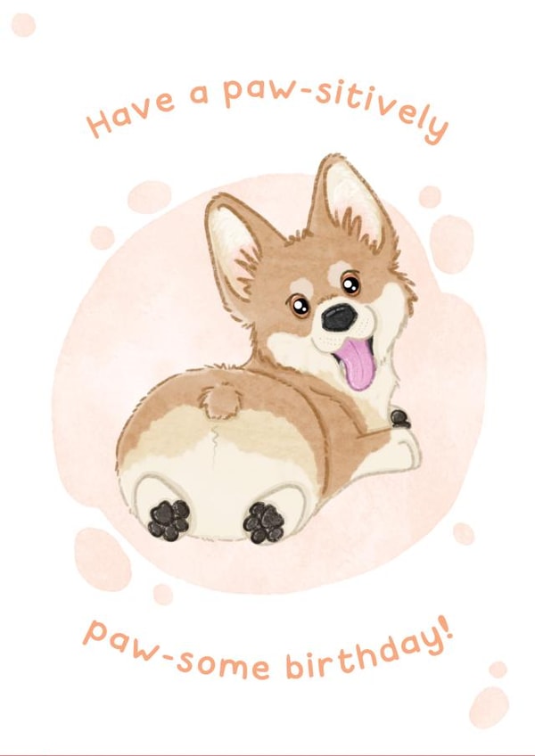 Cute Happy Birthday card for dog lovers | thortful