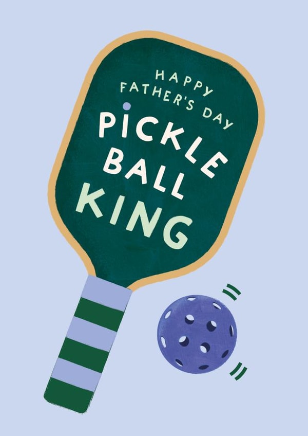 Pickle Ball King - Cute Father's Day Card created by Studio Mads