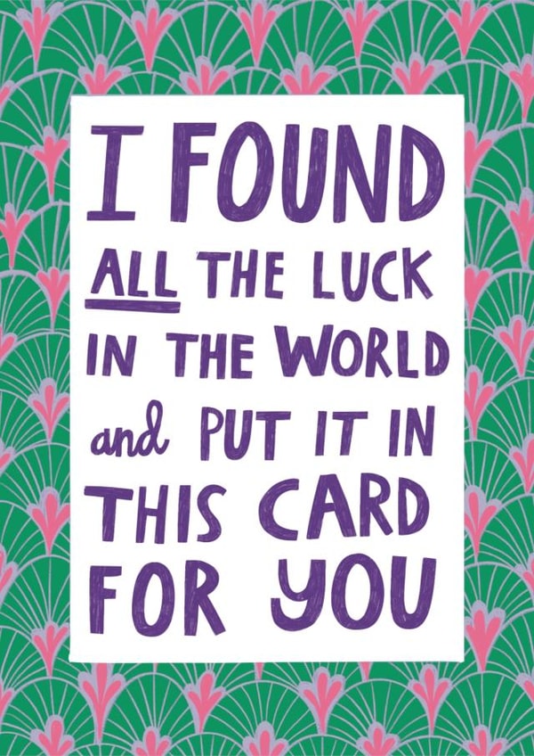 Cute & Heartfelt Good Luck Typography Card - You've Got This - Cross Fingers created by Alice Mole Illustration