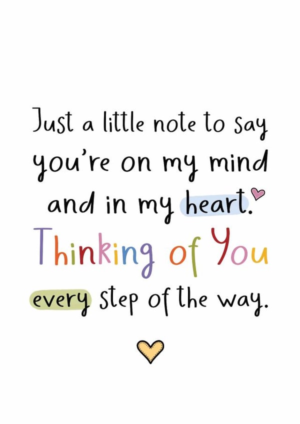 Heartfelt Thinking of You Card - Every Step of the Way created by And You Can Quote Me