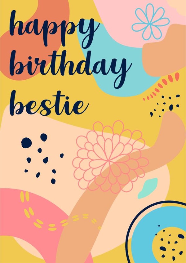 Celebrate your bestie with this cute birthday card created by Susiewuzie