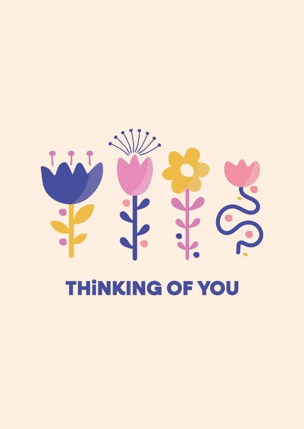 Floral Thinking of You Card created by Pretty Post