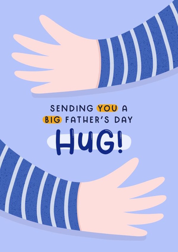 Heartfelt Father's Day Card - Sending a Big Hug - Long Distance Dad created by Joanne Hawker