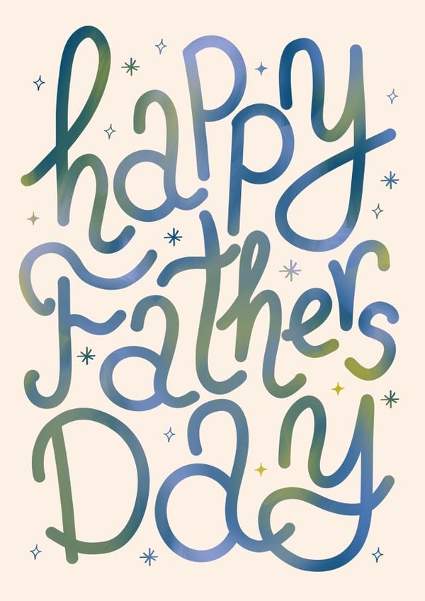 Modern Father's Day Card - Fun Typography created by @tikkled.pink