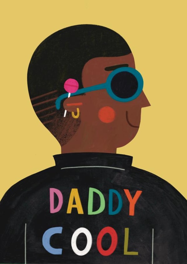 Black Father's Day, Birthday or Just Because Card For Dad, Daddy Or Dad To Be created by Alice Mole Illustration