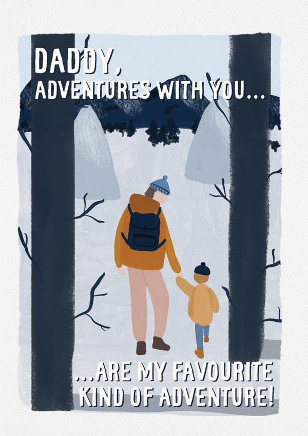 Adventures With Daddy - Heartfelt Father's Day Card created by Sweetlove Press