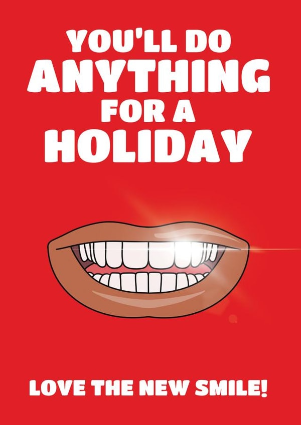 Funny Congratulations Card - Turkey Teeth - Veneers created by @Cupsie's Creations