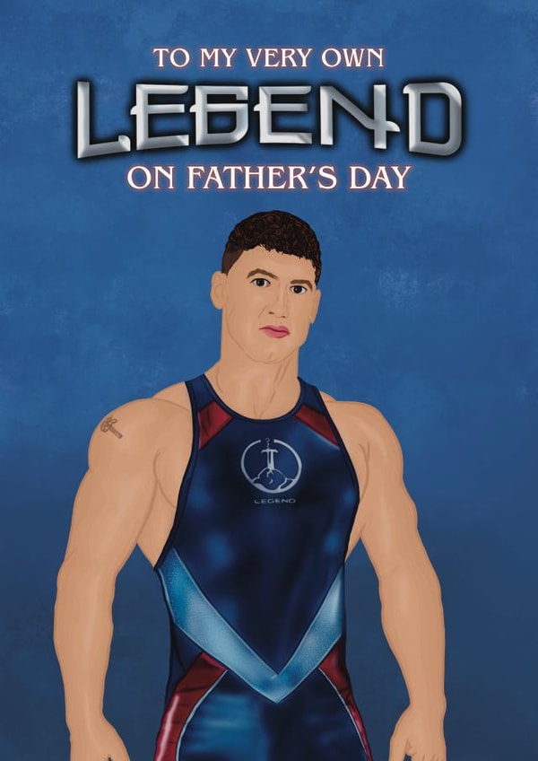 Cool Father’s Day Card - Gladiators - Legend created by Choo Choo 