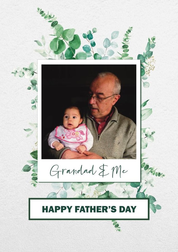 Classic Fathers Day Photo Card - For Grandad created by Choo Choo 