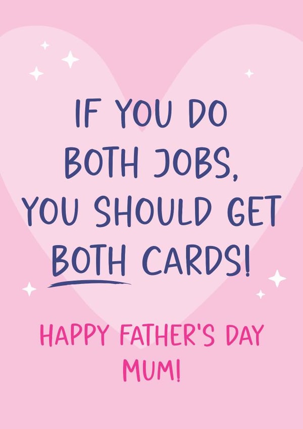 Heartfelt Father's Day Card - for Mum - Both jobs created by Tiger Feet Creations