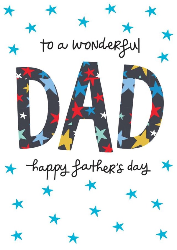 Classic Fathers Day Card - To A Wonderful Dad created by The Boy and the Bear