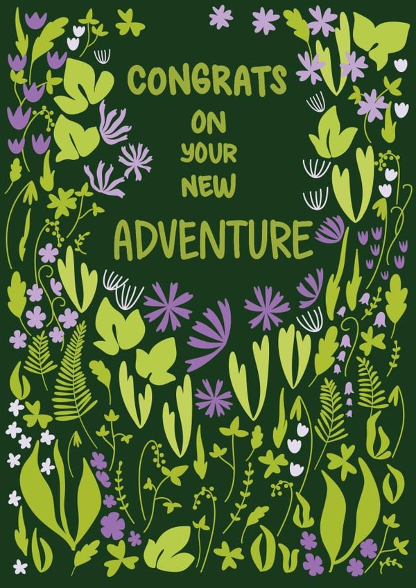 Pretty Congratulations Card - New Adventure created by Sannaka Designs