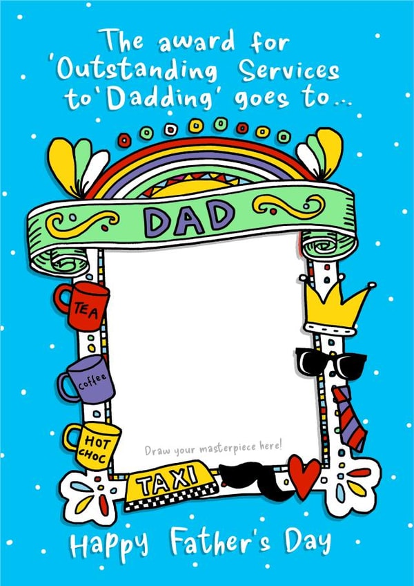 Heartfelt Father's Day Card - Drawing Of Daddy - From The Kids created by Emma Proctor