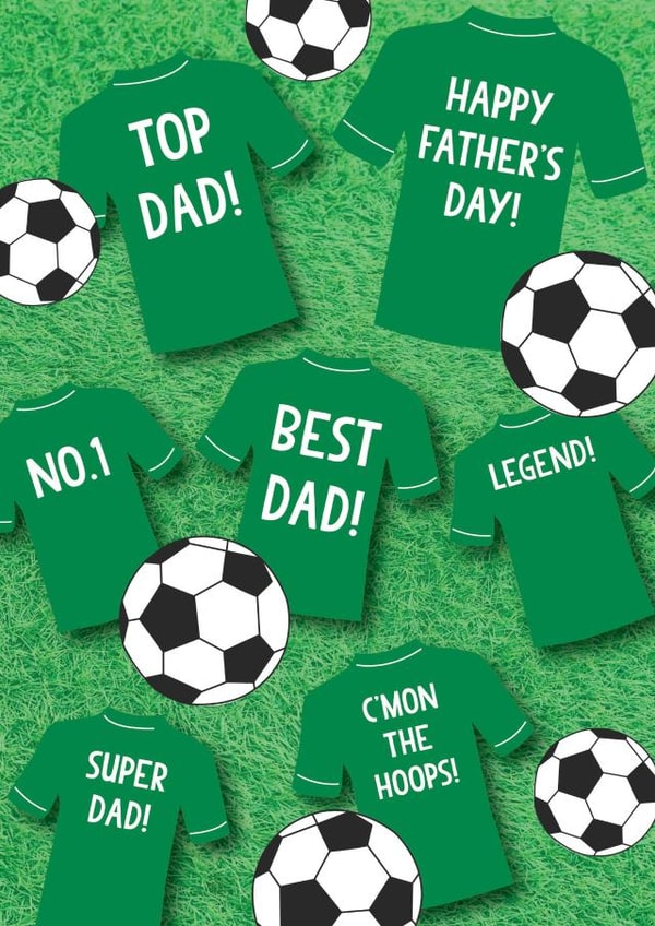 Football Father's Day Card - Celtic created by The Boy and the Bear