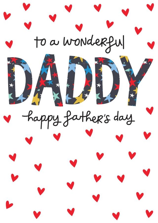 Cute Father's Day Card - To a Wonderful Daddy created by The Boy and the Bear