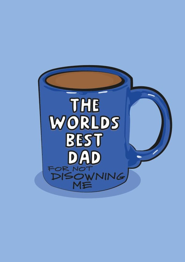 The Worlds Best Dad Card created by The Gift of the Gab 