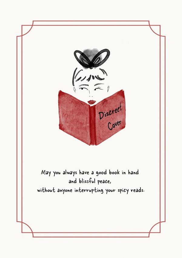 Cheeky Birthday Card- Book Nerd- Spicy Reads created by Quill and Palette