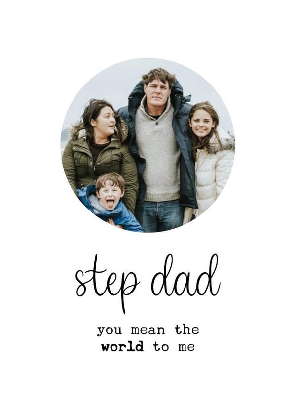 Heartfelt Father's Day Card - Step Dad created by Kalm Lettering