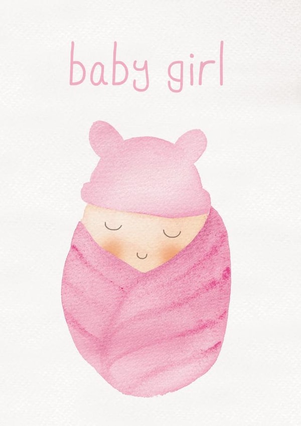 Baby Girl - New Baby Card created by All The Best