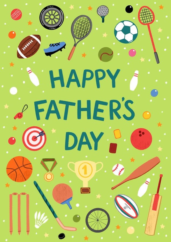 Sports Happy Father's Day Card created by Pear Tree Press