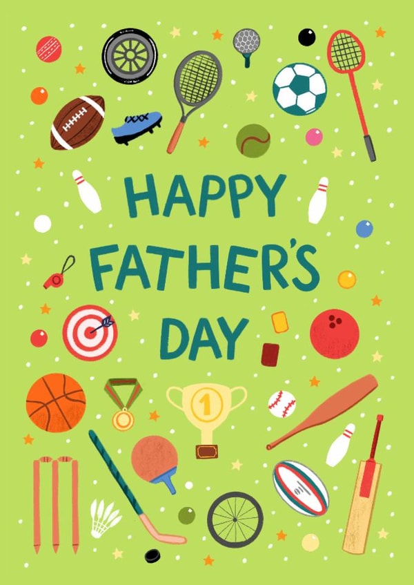 Sports Happy Father's Day Card created by Pear Tree Press