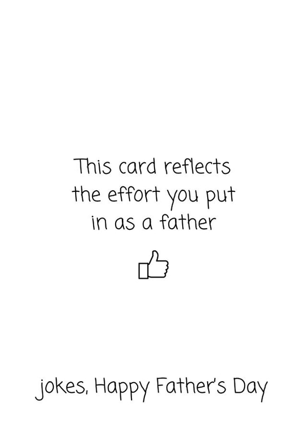 Bad Dad card | Happy Father's Day | effort you put in as a father created by Tanya Pyrka