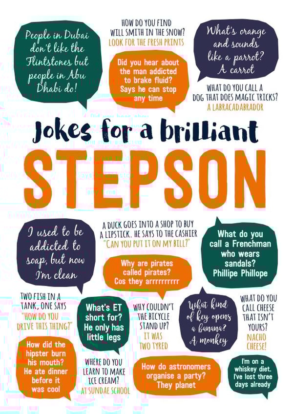 Funny Birthday Card - Stepson - Brilliant Jokes created by Paper Plane