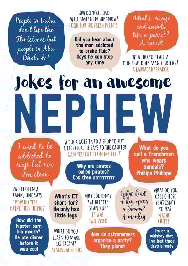 Funny Birthday Card - Nephew - Brilliant Jokes created by Paper Plane