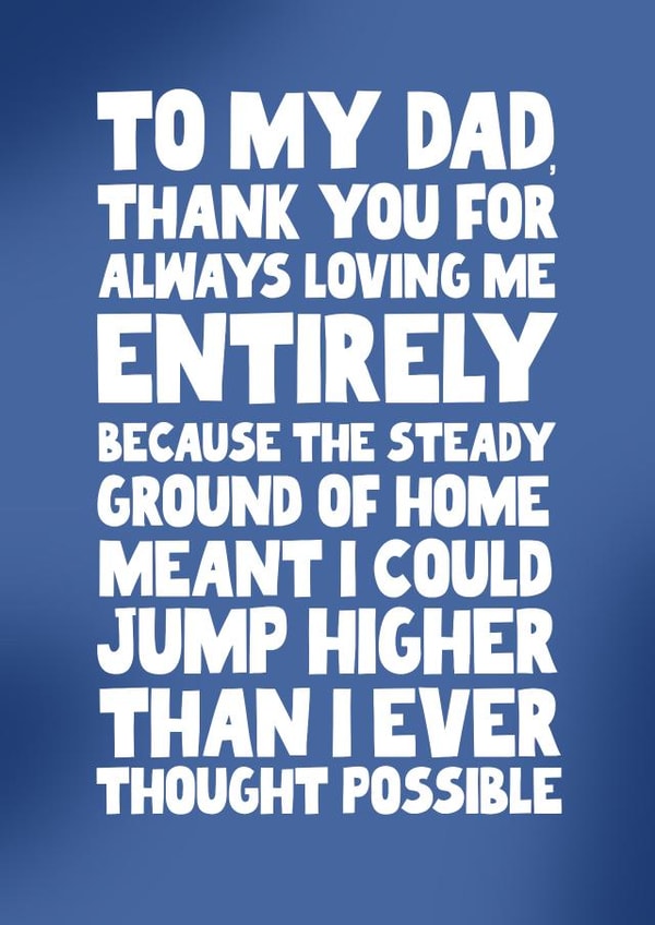 Cute and heartfelt - Father's Day card - steady ground created by Pickled Prints