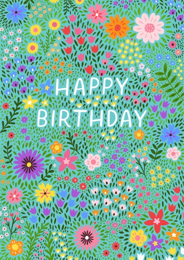 Pretty Birthday Card - For Her - Floral created by Pear Tree Press