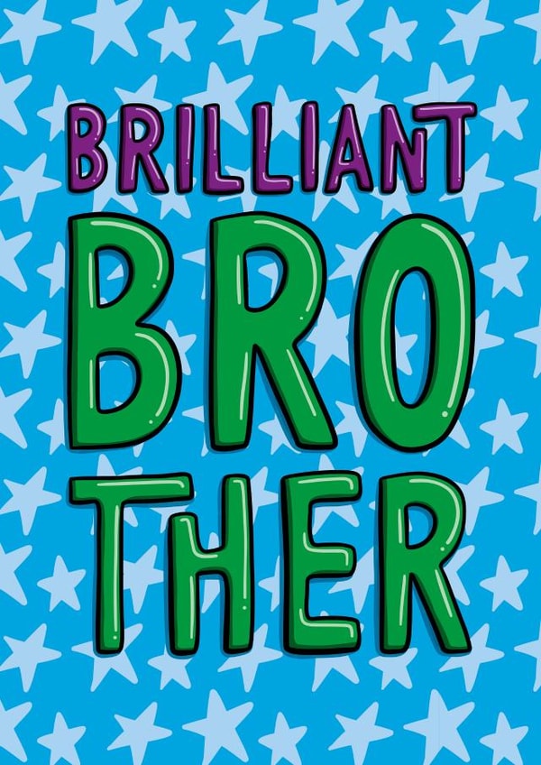 Brother Birthday Card - Cute Card for Him created by TeePee Creations