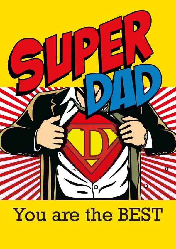 father day for super dad card created by Little Cham Cham