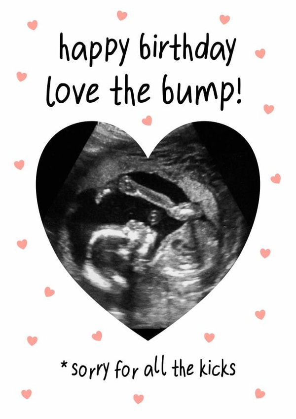 Cute Birthday Card - From the Bump - Mum created by @hollielonglanddesigns