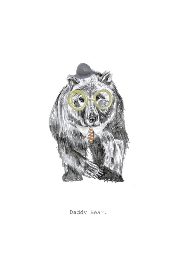 Super cute 'Daddy Bear' Father's Day card created by Halle-lula P