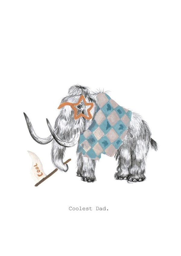 Cute Mammoth Father's Day For A Cool Dad created by Halle-lula P